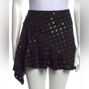 Robert Cavalli eyelet trim mini skirt